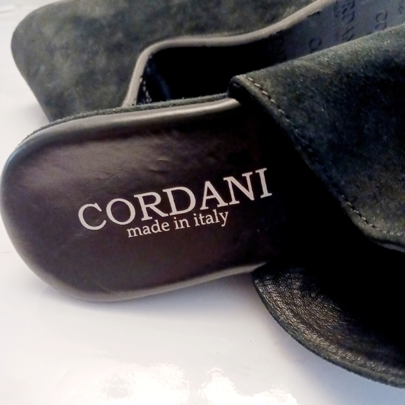 Cordani Novia Black Suede Heeled Mules SZ EUR 36/US 5.5 - Picture 7 of 9
